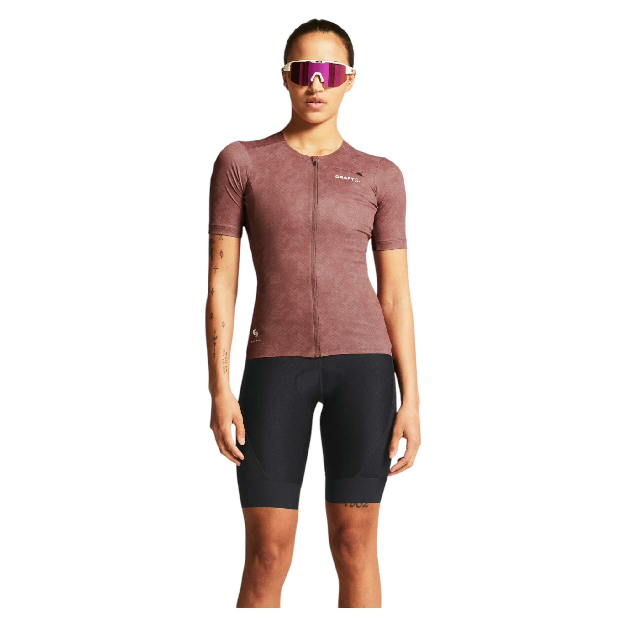 Maillot de Vélo de Route Manches Courtes Pro Gravel Femme