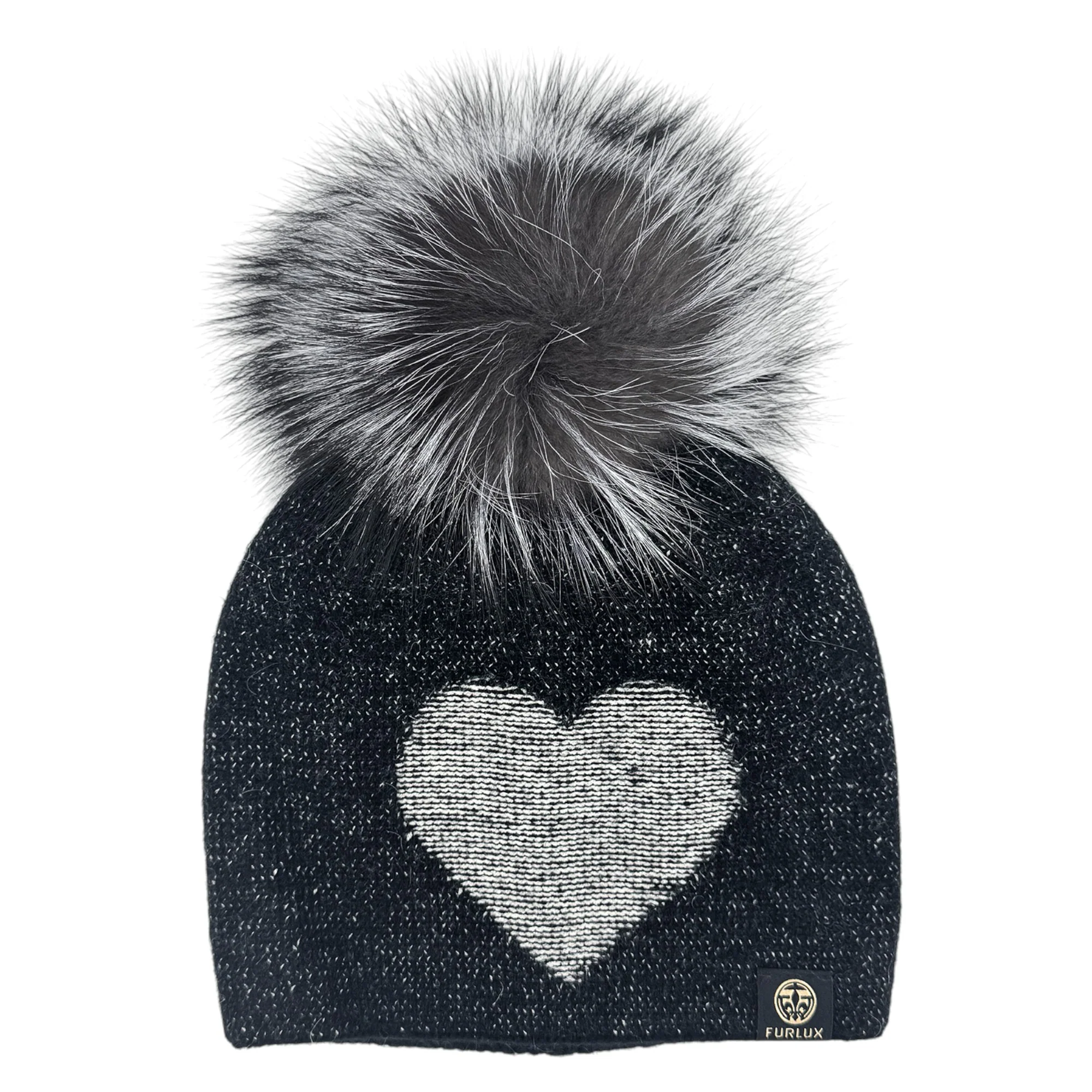 Tuque Knitted Heart Femme