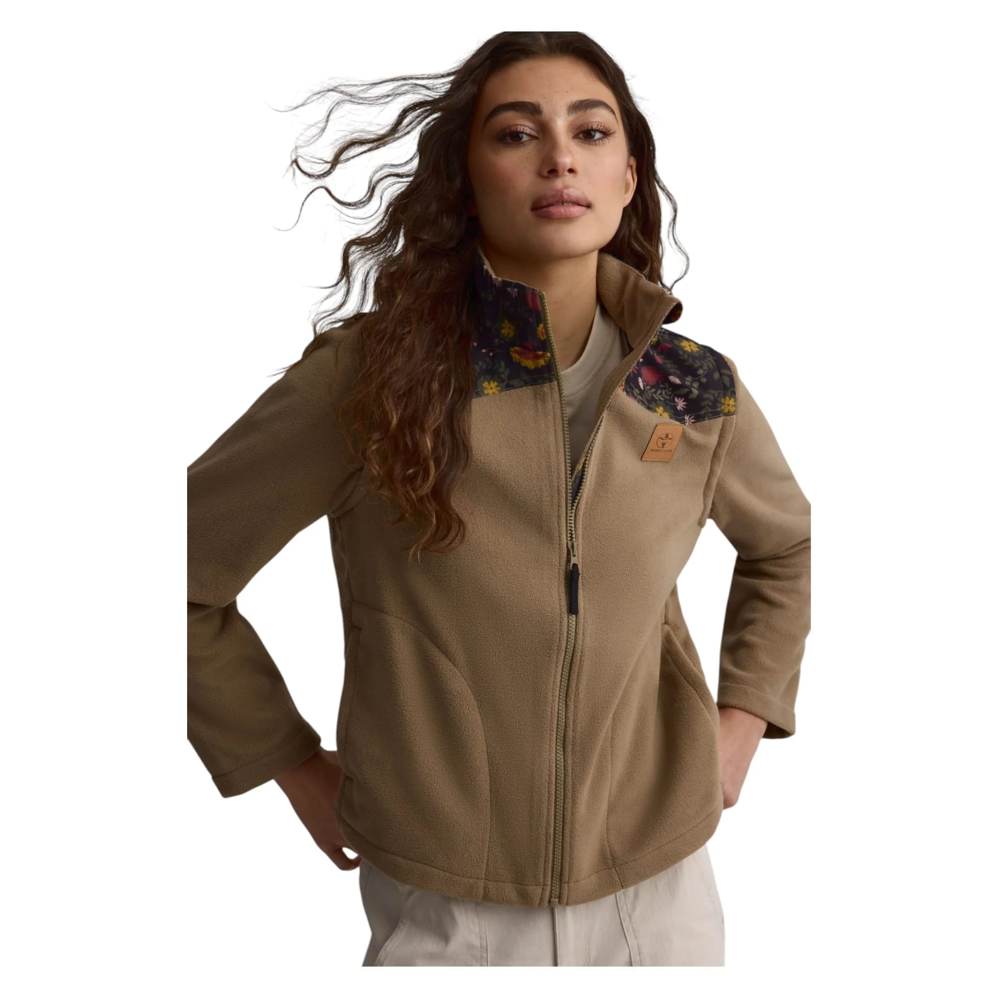 Manteau de Ville Convertible en Laine Polaire Femme