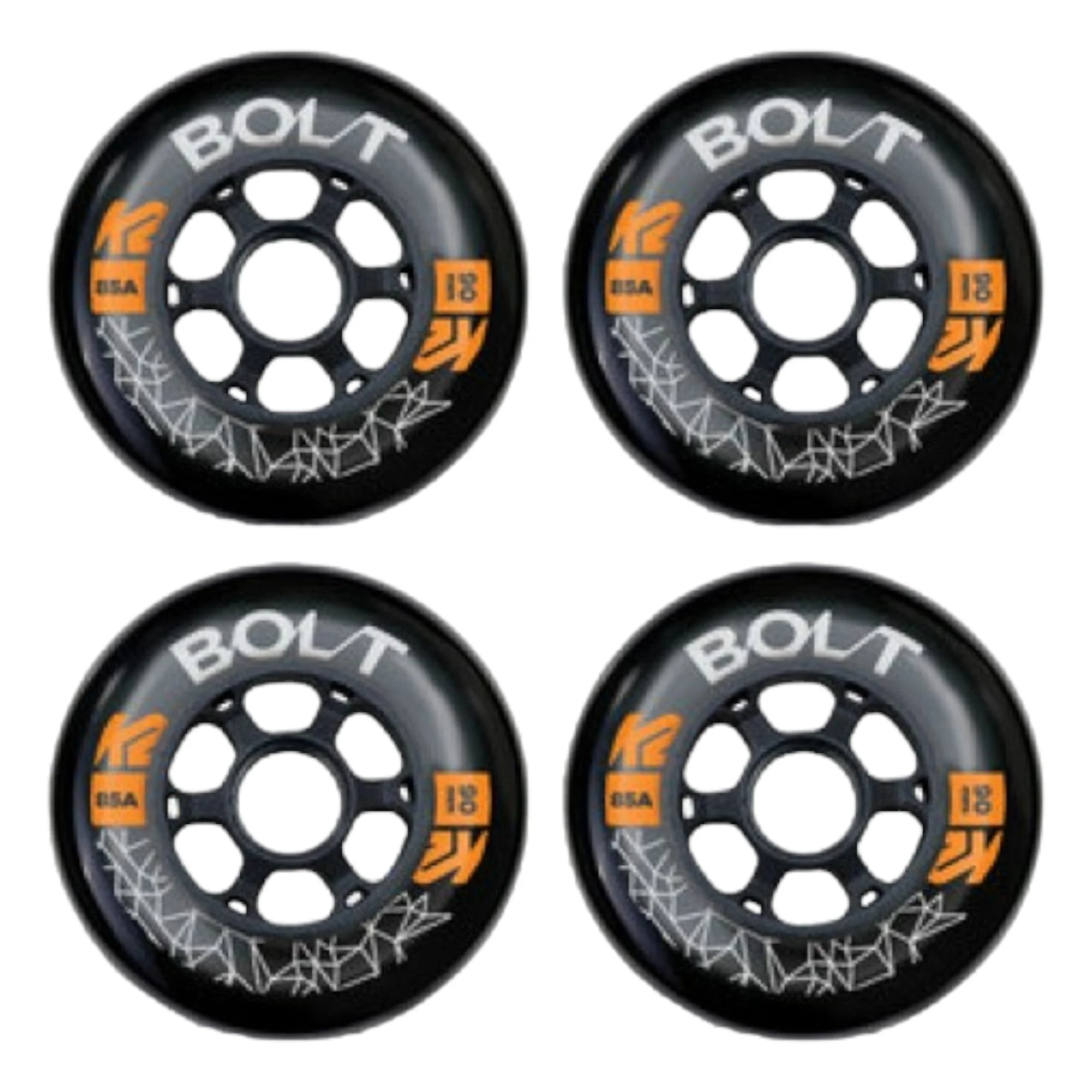 Roues de Patins Bolt Speed 90 mm/85A (Paquet de 4) - Image 2