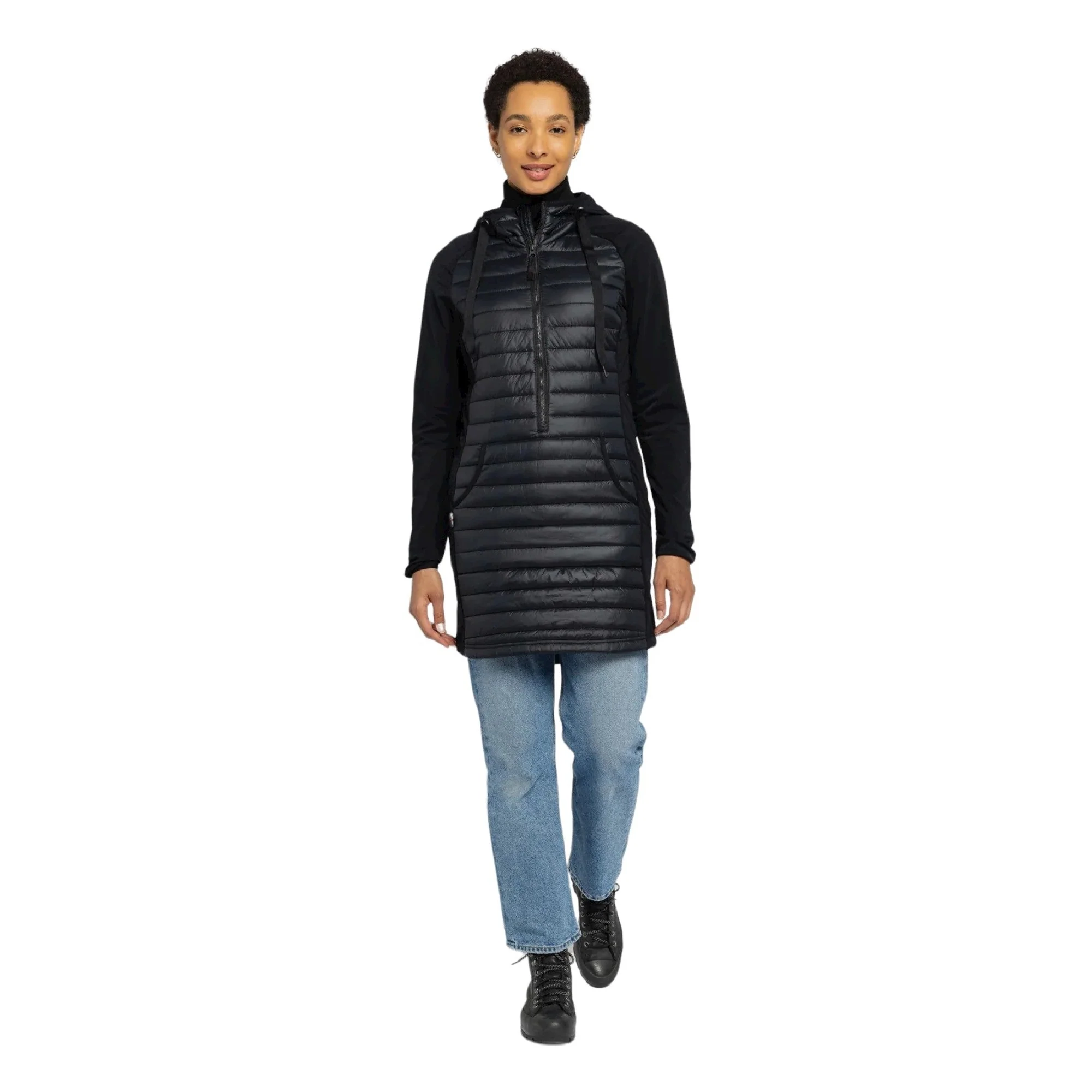 Veste Ă Capuche Isolante Lila Femme