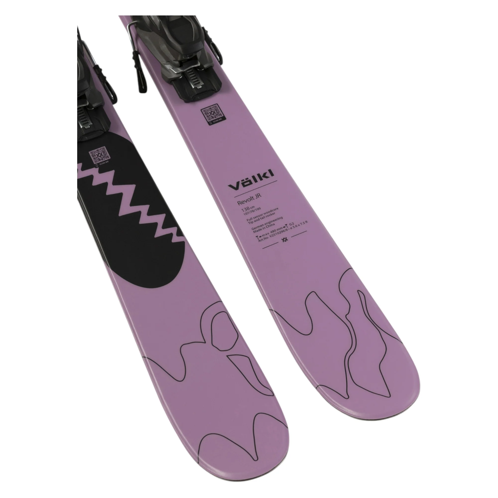 Skis Alpins Revolt Urban + 7.0 Vmotion Enfant - Image 3